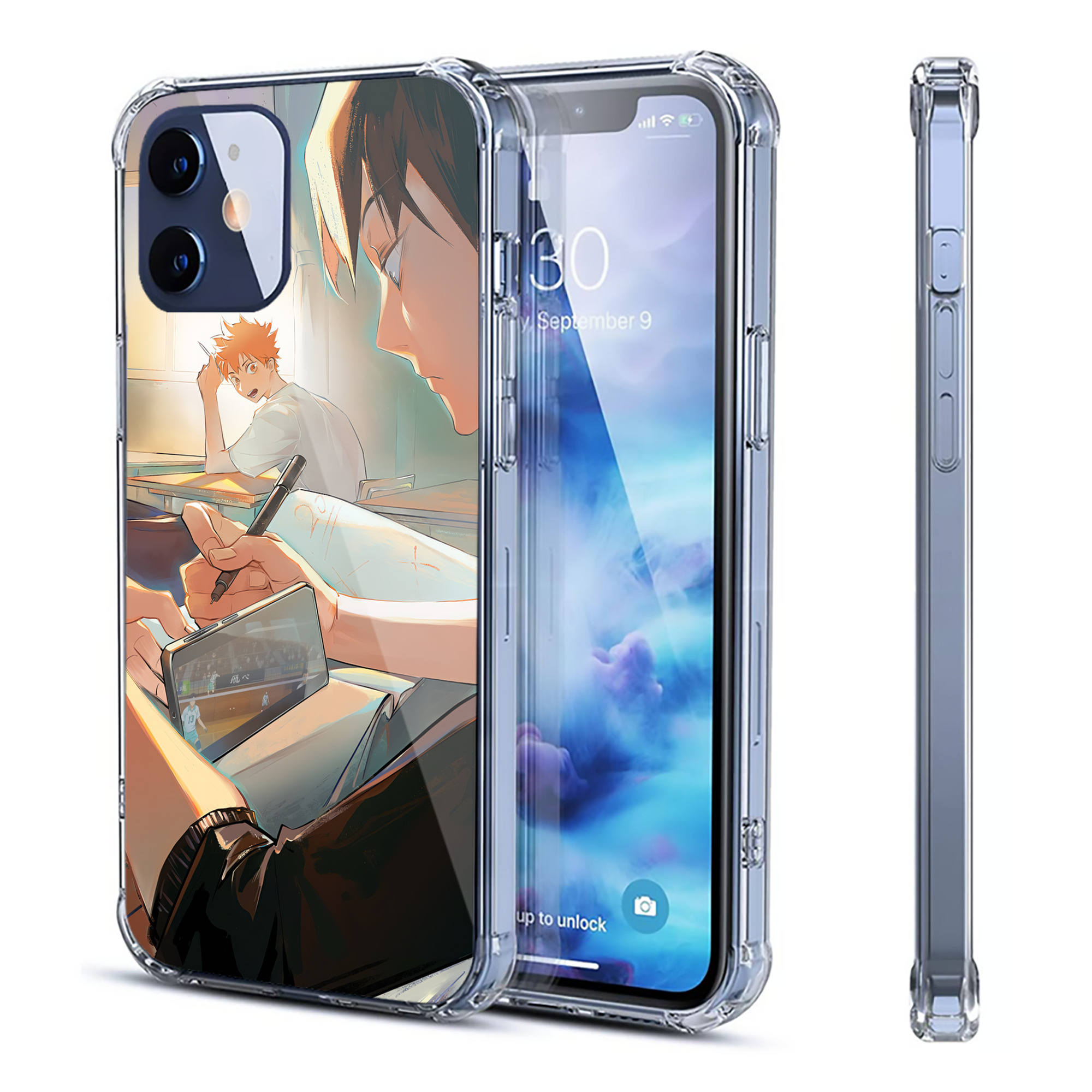 （画像用） ハイキュー!! Haikyu!! 【iPhone 12シリーズ対応】透明スマホケース（クリアソフトケース）